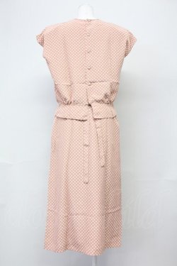 画像2: PINK HOUSE / ドット柄フリルリボンセットアップ  ピンク T-25-06-16-012-LO-BL-SA-ZT