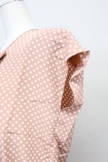 画像3: PINK HOUSE / ドット柄フリルリボンセットアップ  ピンク T-25-06-16-012-LO-BL-SA-ZT247 (3)