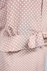 画像5: PINK HOUSE / ドット柄フリルリボンセットアップ  ピンク T-25-06-16-012-LO-BL-SA-ZT247 (5)