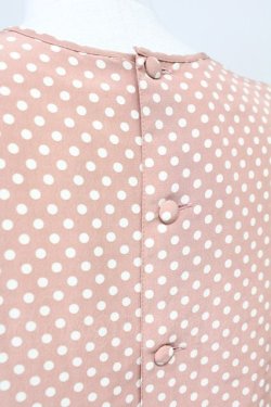 画像6: PINK HOUSE / ドット柄フリルリボンセットアップ  ピンク T-25-06-16-012-LO-BL-SA-ZT247