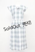 PINK HOUSE / マドラスチェックノースリーブワンピース  ブルー T-25-06-16-013-LO-OP-SA-ZT257