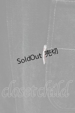 画像6: PINK HOUSE / ポケットステッチデニムジャンパースカート  ブラック T-25-06-16-014-LO-OP-SA-ZT257