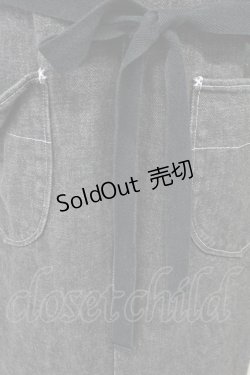 画像8: PINK HOUSE / ポケットステッチデニムジャンパースカート  ブラック T-25-06-16-014-LO-OP-SA-ZT257