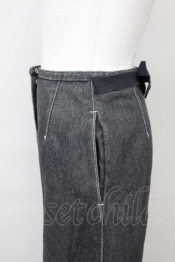 画像3: PINK HOUSE / 金ボタンデニムスカート  ブラック T-25-06-16-015-LO-SK-SA-ZT247