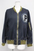 PINK HOUSE / Pワッペンブルゾン  ネイビー T-25-06-16-002-LO-JA-SA-ZT