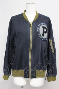 PINK HOUSE / Pワッペンブルゾン  ネイビー T-25-06-16-002-LO-JA-SA-ZT268
