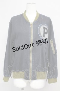 PINK HOUSE / Pワッペンブルゾン  ネイビー T-25-06-16-002-LO-JA-SA-ZT268