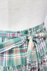 画像5: PINK HOUSE / マドラスチェックポケット付スカート  グリーン T-25-06-16-017-LO-SK-SA-ZT253 (5)