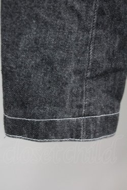 画像7: PINK HOUSE / ノーカラーデニムジャケット  ブラック T-25-06-16-003-LO-JA-SA-ZT268