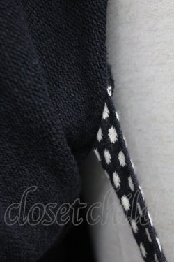 画像6: INGEBORG / 金ボタンジャケット風カットカーディガン  ブラック T-25-06-16-004-LO-OP-SA-ZT268