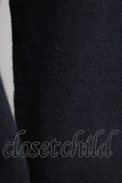 画像8: INGEBORG / 金ボタンジャケット風カットカーディガン  ブラック T-25-06-16-004-LO-OP-SA-ZT268