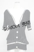 PINK HOUSE / セーラー襟サマーニット  ブラック T-25-06-16-005-LO-TO-SA-ZT