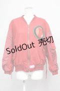 PINK HOUSE / Pワッペン&ビッグPプリントブルゾン  レッド T-25-06-16-008-LO-JA-SA-ZT259