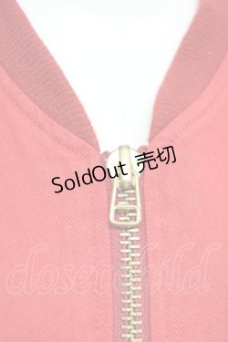 画像9: PINK HOUSE / Pワッペン&ビッグPプリントブルゾン  レッド T-25-06-16-008-LO-JA-SA-ZT259