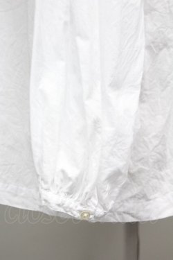 画像3: PINK HOUSE / ノーカラーフリル&ボウタイブラウス  ホワイト T-25-06-16-009-LO-BL-SA-ZT259