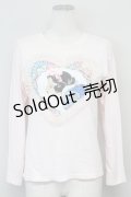 Nile Perch / スノーホワイトパッチ長袖Tシャツ 150 ピンク T-25-06-21-007-LO-TS-SA-ZT373