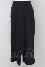 画像1: INGEBORG / 裾リボンカットスカート  ブラック T-25-06-21-015-LO-SK-SA-ZT373 (1)