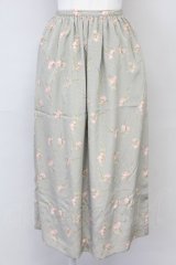 PINK HOUSE / ドット×花柄スカート  グリーン T-25-06-21-017-LO-SK-SA-ZT