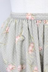 画像3: PINK HOUSE / ドット×花柄スカート  グリーン T-25-06-21-017-LO-SK-SA-ZT373 (3)