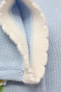 画像6: PINK HOUSE / まきばのひつじ柄ニットカーディガン  青 T-25-06-23-004-LO-TO-SA-ZI