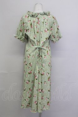 画像2: PINK HOUSE / ブロッサムローズプリントミディワンピース  ハッカ T-25-06-23-005-LO-OP-SA-ZT
