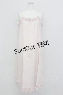 画像1: PINK HOUSE / ローンキャミソールワンピース  ピンク T-25-06-23-006-LO-OP-SA-ZI