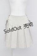 axes femme / ダブルレースアップスカパン  アイボリー T-25-06-23-008-AX-PA-SA-ZI