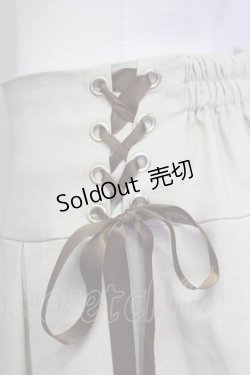 画像3: axes femme / ダブルレースアップスカパン  アイボリー T-25-06-23-008-AX-PA-SA-ZI