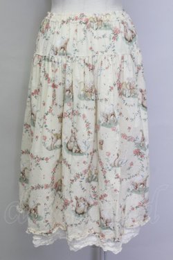 画像2: PINK HOUSE / ひつじプリントスカート  アイボリー T-25-06-23-009-LO-SK-SA-ZT