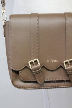 画像2: m petit by misako / スカラップショルダーバッグ  ブラウン T-25-06-27-003-LO-BG-OW-ZT