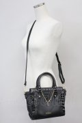 axes femme / チャーム付きミニショルダー  クロ T-25-06-27-006-AX-BG-IG-ZT