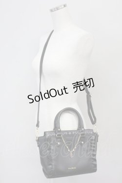 画像1: axes femme / チャーム付きミニショルダー  クロ T-25-06-27-006-AX-BG-IG-ZT171