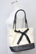 axes femme / インポーチ付きバッグ  ベージュ×クロ T-25-06-27-007-AX-BG-OW-ZT