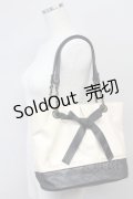 axes femme / インポーチ付きバッグ  ベージュ×クロ T-25-06-27-007-AX-BG-OW-ZT171