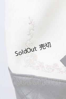 画像3: axes femme / インポーチ付きバッグ  ベージュ×クロ T-25-06-27-007-AX-BG-OW-ZT171