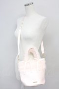 Maison de FLEUR / チュールフリルハンドル2Wayトートバッグ  ピンク T-25-06-27-010-LO-BG-IG-ZT