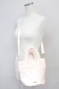 Maison de FLEUR / チュールフリルハンドル2Wayトートバッグ  ピンク T-25-06-27-010-LO-BG-IG-ZT087