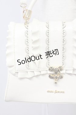 画像2: axes femme / スカラＸフリルフラップバッグ  アイボリー T-25-06-27-002-AX-BG-IG-ZT-K016