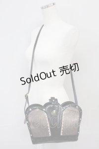 axes femme / クラウン型アンティークバッグ  クロ T-25-06-27-013-AX-BG-OW-ZT