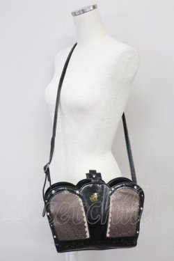 画像1: axes femme / クラウン型アンティークバッグ  クロ T-25-06-27-013-AX-BG-OW-ZT