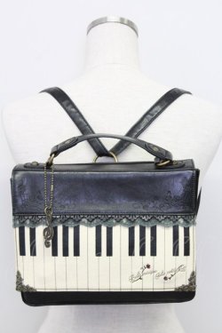 画像1: axes femme / ピアノモチーフバッグ  クロ T-25-06-27-015-AX-BG-OW-ZT