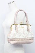 axes femme / レース重ねがま口ボストン  ピンク T-25-06-27-017-AX-BG-OW-ZT
