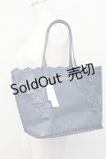 axes femme / 3DフラワーA4トートバッグ  ネイビー T-25-06-28-004-AX-BG-IG-ZT171