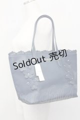 axes femme / 3DフラワーA4トートバッグ  ネイビー T-25-06-28-004-AX-BG-IG-ZT171