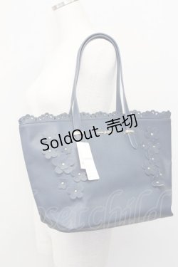 画像1: axes femme / 3DフラワーA4トートバッグ  ネイビー T-25-06-28-004-AX-BG-IG-ZT171