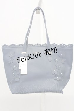 画像2: axes femme / 3DフラワーA4トートバッグ  ネイビー T-25-06-28-004-AX-BG-IG-ZT171