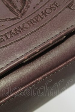 画像7: metamorphose / エンブレム刺繍ポシェット  ブラウン T-25-06-28-006-ME-BG-IG-ZT171