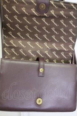 画像11: metamorphose / エンブレム刺繍ポシェット  ブラウン T-25-06-28-006-ME-BG-IG-ZT171