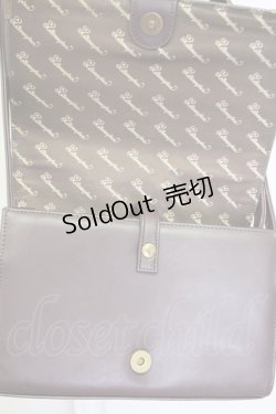 画像11: metamorphose / エンブレム刺繍ポシェット  ブラウン T-25-06-28-006-ME-BG-IG-ZT171