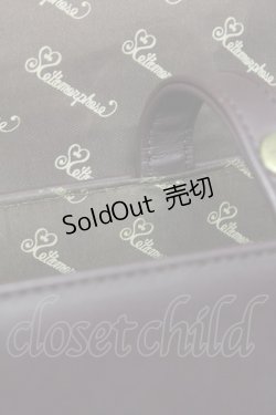 画像13: metamorphose / エンブレム刺繍ポシェット  ブラウン T-25-06-28-006-ME-BG-IG-ZT171
